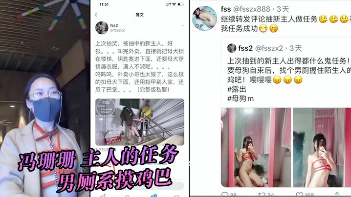 冯珊珊主人的任务男厕系摸鸡巴.